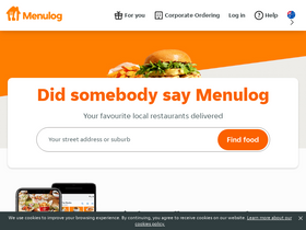 'menulog.com.au' screenshot