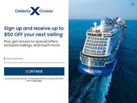 'celebritycruises.com' screenshot