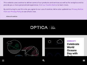 'optica.org' screenshot