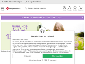'lampenwelt.ch' screenshot