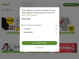 'tepto.de' screenshot