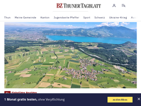 'thunertagblatt.ch' screenshot