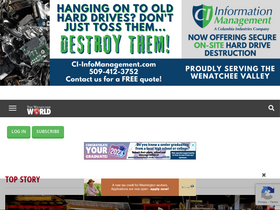 'wenatcheeworld.com' screenshot