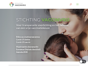 'stichtingvaccinvrij.nl' screenshot