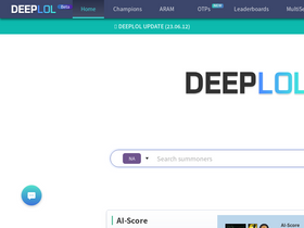 'deeplol.gg' screenshot