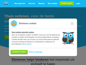 'slimleren.nl' screenshot