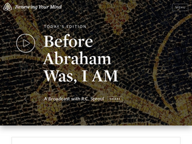 'renewingyourmind.org' screenshot