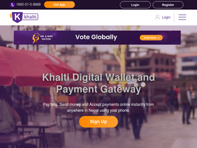 'khalti.com' screenshot