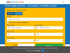 'stressfreecarrental.com' screenshot