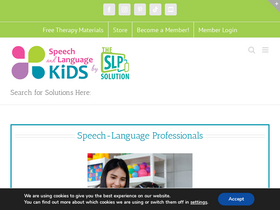 'speechandlanguagekids.com' screenshot