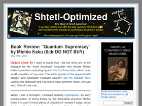 'scottaaronson.blog' screenshot