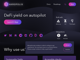 'akropolis.io' screenshot