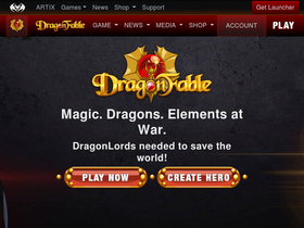 'dragonfable.com' screenshot