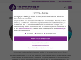 'hebammenblog.de' screenshot