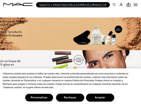 'maccosmetics.es' screenshot
