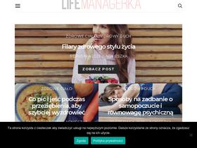 'lifemanagerka.pl' screenshot
