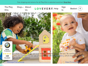 'lovevery.eu' screenshot