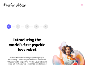 'psychicadvice.io' screenshot