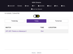 'mmastreams.cloud' screenshot