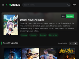 'kimanime.com' screenshot