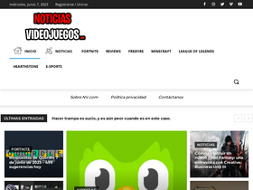 'noticiasvideojuegos.com' screenshot