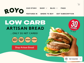 eatroyo.com homepage screenshot