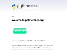 'psfmember.org' screenshot