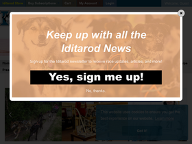 'iditarod.com' screenshot