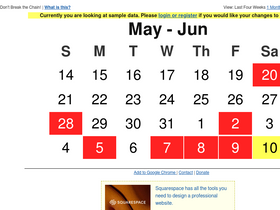 'dontbreakthechain.com' screenshot