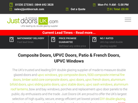 'justdoorsuk.com' screenshot