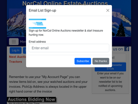 'norcalonlineauctions.com' screenshot