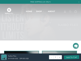 kaiboaudio.com website screenshot