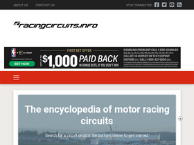 'racingcircuits.info' screenshot