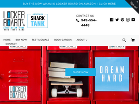 lockerboard.net homepage screenshot