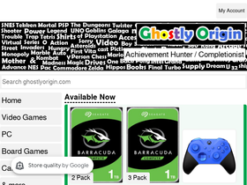 ghostlyorigin.com homepage screenshot