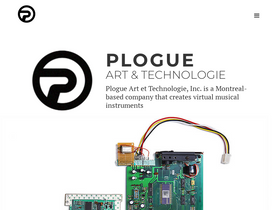 'plogue.com' screenshot