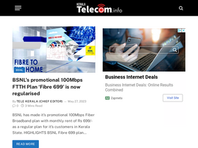 'keralatelecom.info' screenshot