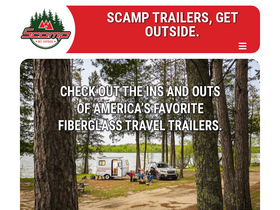 'scamptrailers.com' screenshot