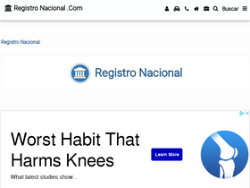 'registronacional.com' screenshot