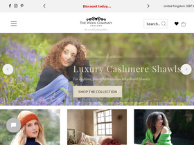 The Wool Company website screenshot
