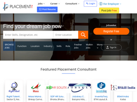 'placementindia.com' screenshot