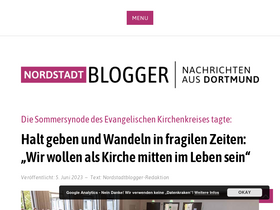 'nordstadtblogger.de' screenshot