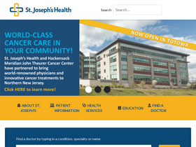 'stjosephshealth.org' screenshot