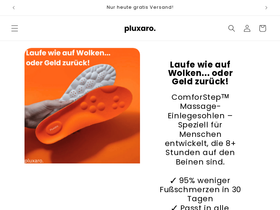 Pluxaro website screenshot