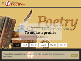 'discoverpoetry.com' screenshot