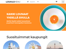 'lounasmenu.fi' screenshot