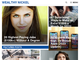 'wealthynickel.com' screenshot