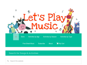 'letsplaykidsmusic.com' screenshot