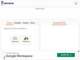 'rephrase.info' screenshot