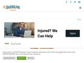 'sassilive.it' screenshot